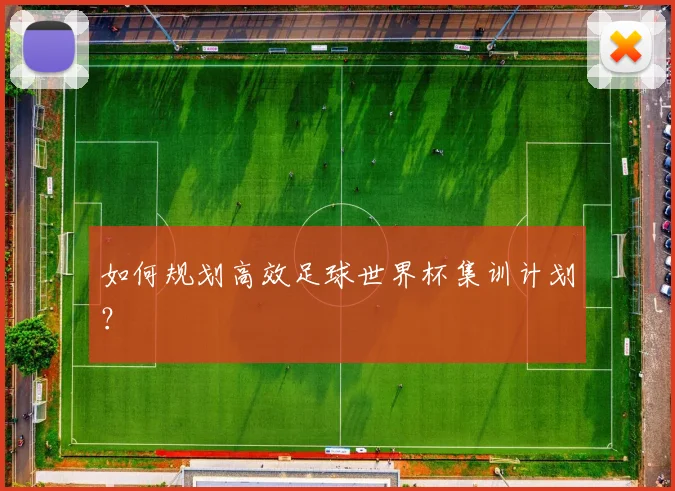 如何规划高效足球世界杯集训计划?